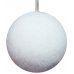 Χριστουγεννιάτικη Μπάλα Λευκή, Οικολογική (8cm)